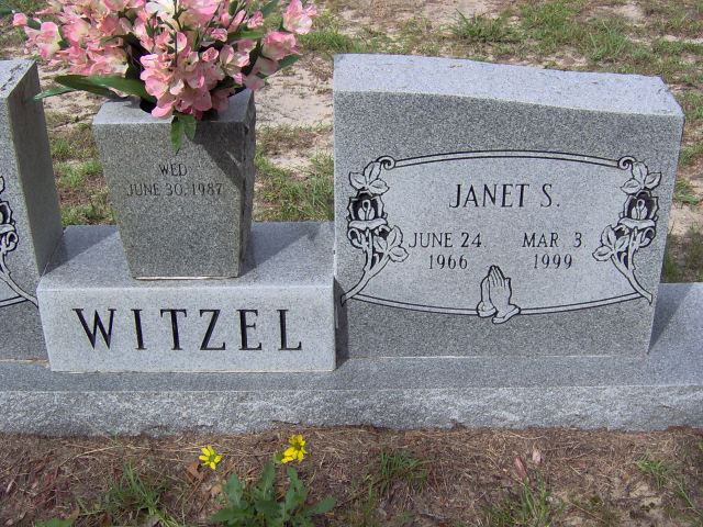 Headstone for Witzel, Janet S.